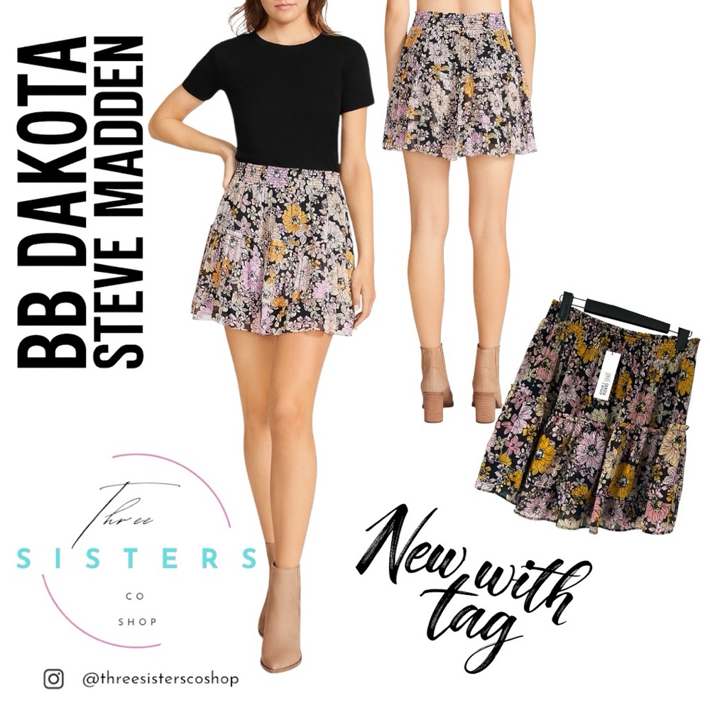 Flora printed tear skirt from BB Dakota by Steve Madden